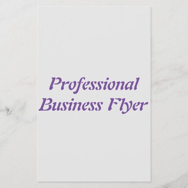 Professionell - affärsFlyer Flygblad (Framsidan)