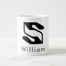Professionell affärshandskakningsbokstav S Jumbo Mugg