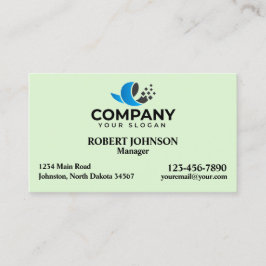 Professionell Affärskort med Logotypen Visitkort