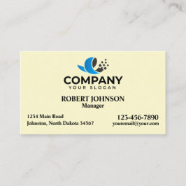 Professionell Affärskort med Logotypen Visitkort