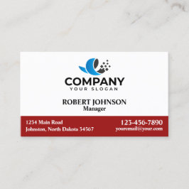 Professionell Affärskort med Logotypen Visitkort