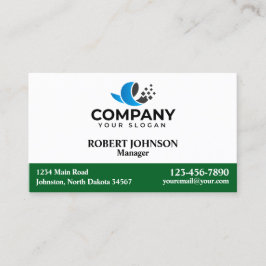 Professionell Affärskort med Logotypen Visitkort