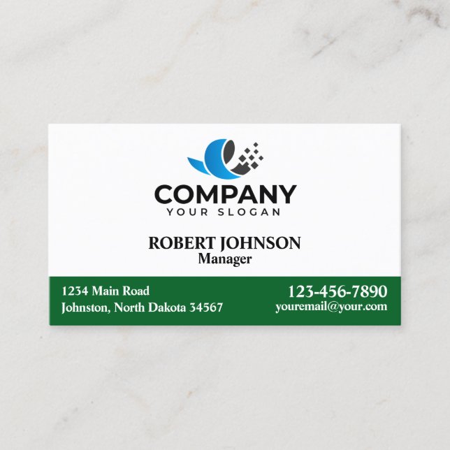 Professionell Affärskort med Logotypen Visitkort (Framsida)