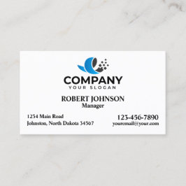 Professionell Affärskort med Logotypen Visitkort