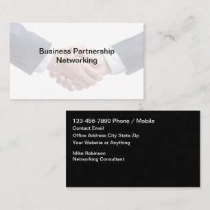 Professionell affärsnetworkingkonsult visitkort