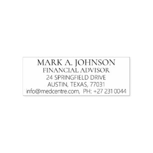 PROFESSIONELL ALLMÄN INFORMATION SJÄLVFÄRGANDE STÄMPEL