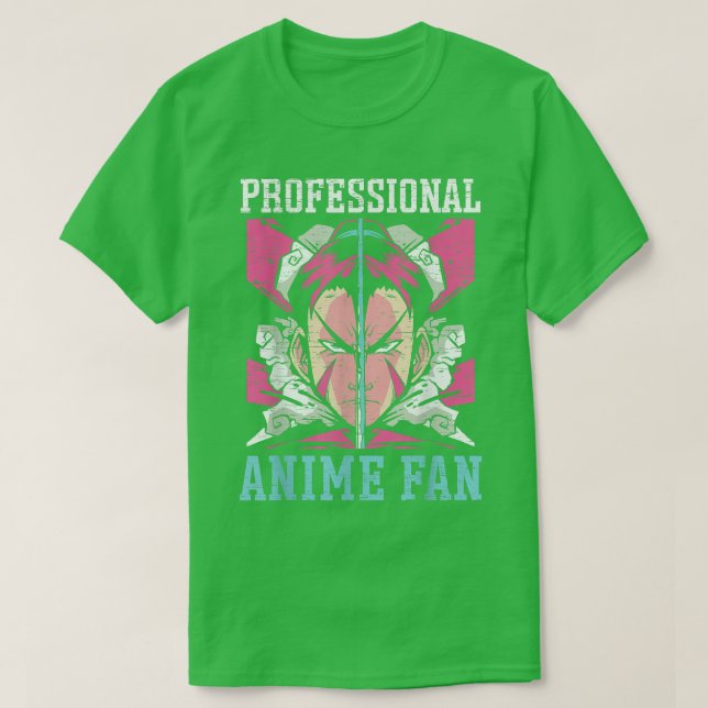Professionell Anime Fläkt Manga Reader Otaku Kawai T Shirt (Design framsida)