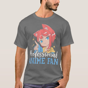 Professionell Anime Fläkt Manga Reader Otaku Kawai T Shirt