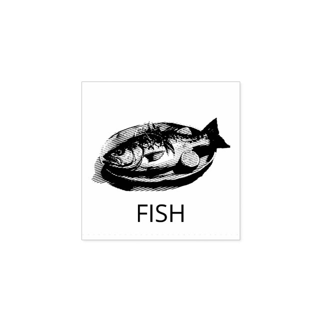 Professionell Anpassad FISK Bröllopsmåltidsval     Stämpel (Tryck)