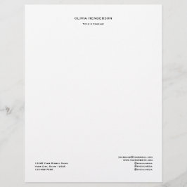 Professionell Anpassad Företag Brevhuvud