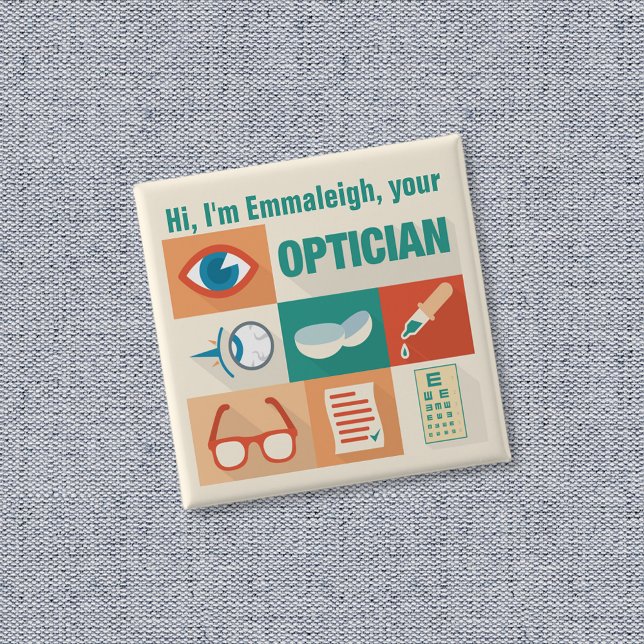 Professionell Anpassad Optiker Ikoniskt Design Knapp (Skapare uppladdad)