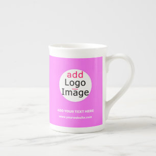 Professionell Anpassade Business Brand Deep Rosa Benporslin Mugg