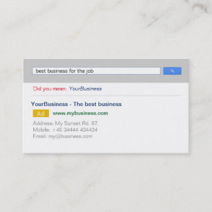 Professionell Anpassade Google-Affärskort Visitkort