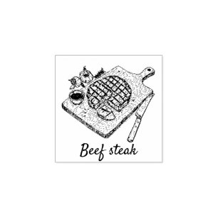 Professionell Anpassningsbar Beef steak Bröllop Me Stämpel