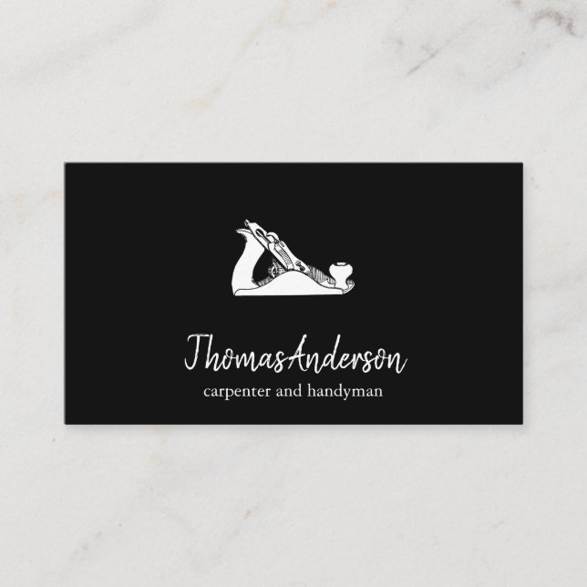 Professionell Anpassningsbar Black Byggnad Constru Visitkort (Framsida)
