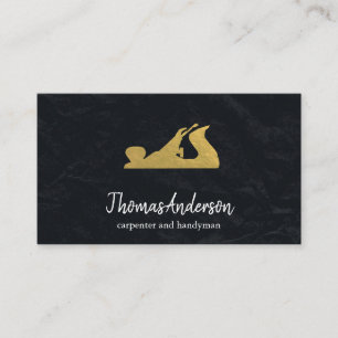 Professionell Anpassningsbar Black Byggnad Constru Visitkort
