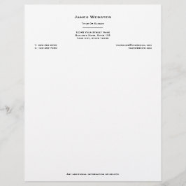 Professionell Anpassningsbar Business Brevhuvud