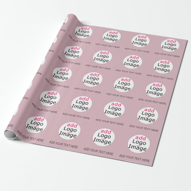 Professionell Anpassningsbar Business Dusty Ro Hue Presentpapper (Utrullad)