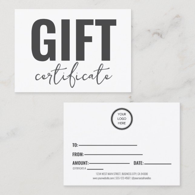 Professionell Anpassningsbar Business Gift-certifi Visitkort (Fram/baksida)