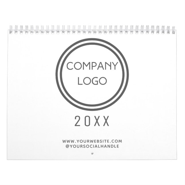 Professionell Anpassningsbar Business Kalender (Omslag)