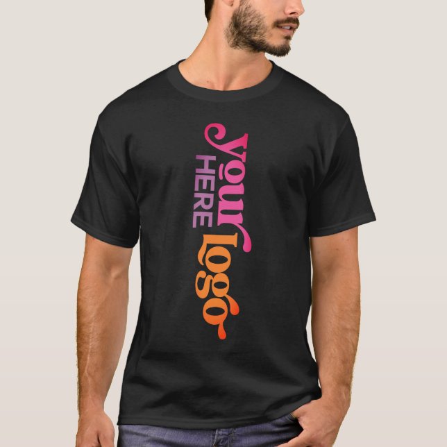 Professionell Anpassningsbar Business Logotyp Fron T Shirt (Framsida)