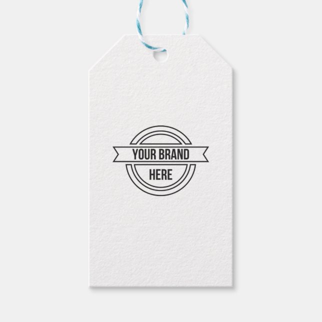 Professionell Anpassningsbar Business Logotyp Prom Presentetikett (Framsidan)