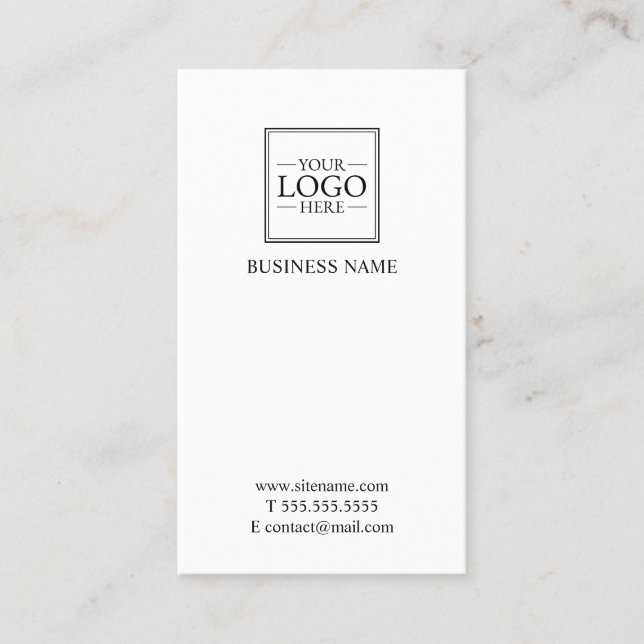 Professionell Anpassningsbar Business Logotyp Visitkort (Framsida)