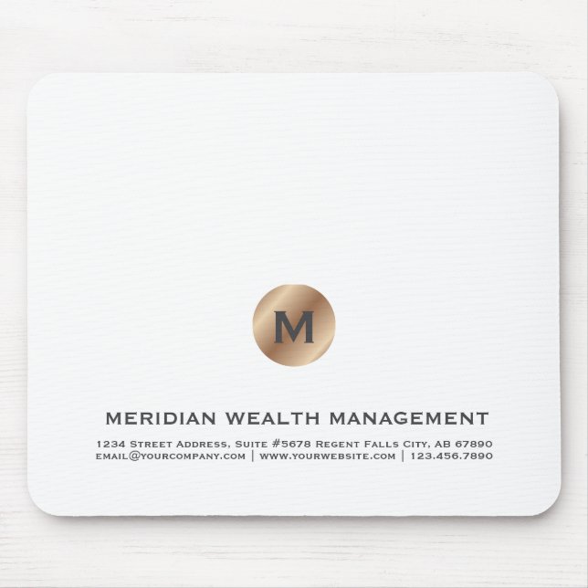 Professionell Anpassningsbar Business Musmatta (Framsidan)