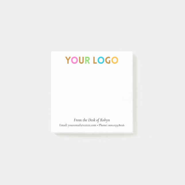 Professionell Anpassningsbar Business Post-it Block (Framsida)