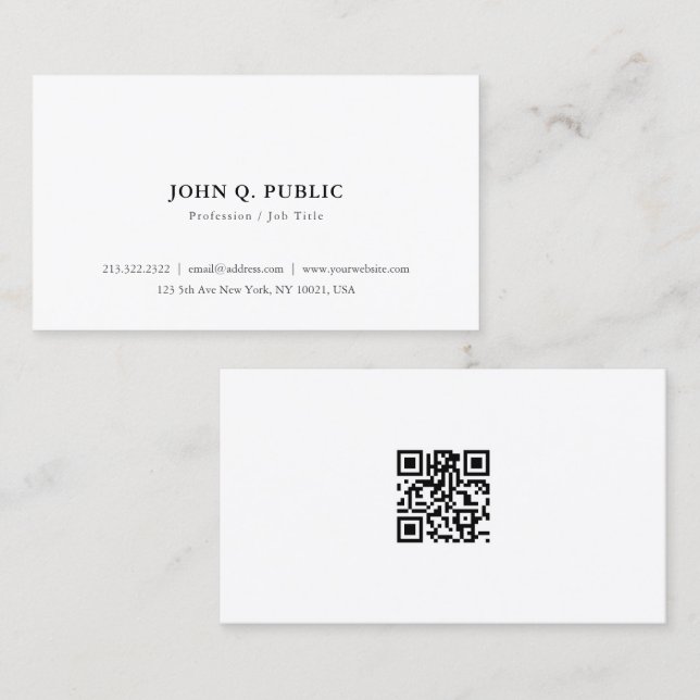 Professionell Anpassningsbar Business Visitkort (Fram/baksida)