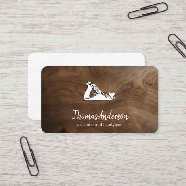 Professionell Anpassningsbar Byggnad Construction Visitkort (Fram/Back In Situ)