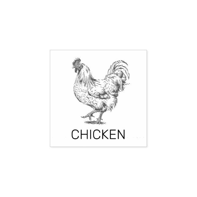Professionell Anpassningsbar Chicken Bröllop Meal  Stämpel (Tryck)