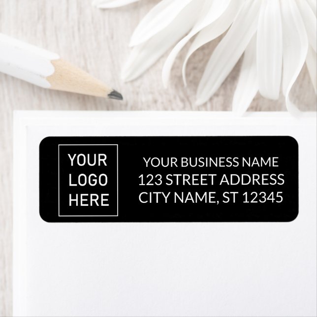 Professionell Anpassningsbar Company Logotyp Busin Returadress Etikett (Insitu)