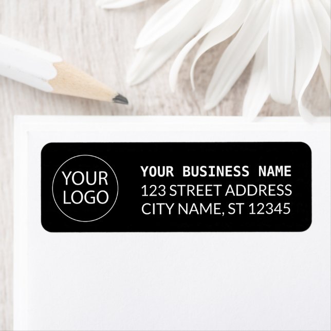 Professionell Anpassningsbar Company Logotyp Busin Returadress Etikett (Insitu)