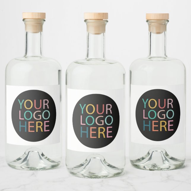Professionell Anpassningsbar Company Logotyp Busin Spritflaskor Etikett (Flaskor)