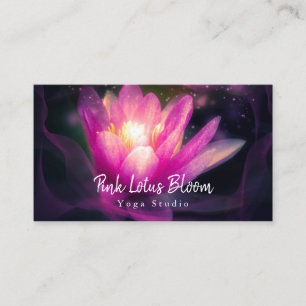 Professionell Anpassningsbar Lotus Logotyp Yoga St Visitkort