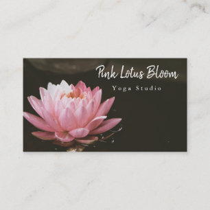 Professionell Anpassningsbar Lotus Logotyp Yoga St Visitkort
