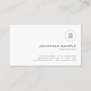 Professionell Anpassningsbar Modern Minimalist-mal Visitkort