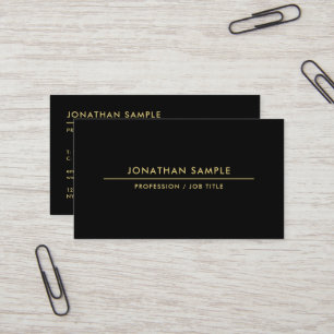 Professionell Anpassningsbar QR-Elegant, svart och Visitkort
