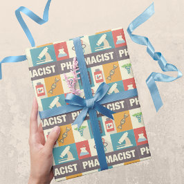 Professionell apotekare ikonisk designad presentpapper