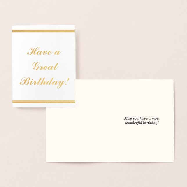 Professionell, apper "have a Underbar Birthday"-ko Folierat Kort (Display)