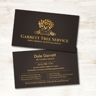 Professionell Arborist Trädservice  Visitkort