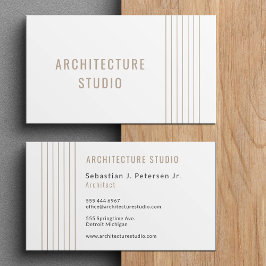Professionell architect elegant designer modern visitkort