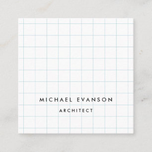 Professionell Architect Graph Pappra Mönster Fyrkantigt Visitkort