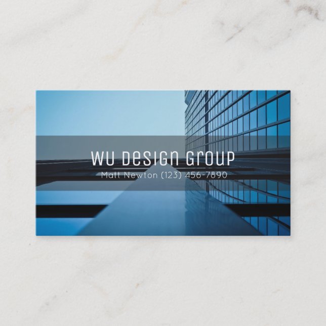 Professionell Arkitekt Design Grupp Visitkort (Framsida)