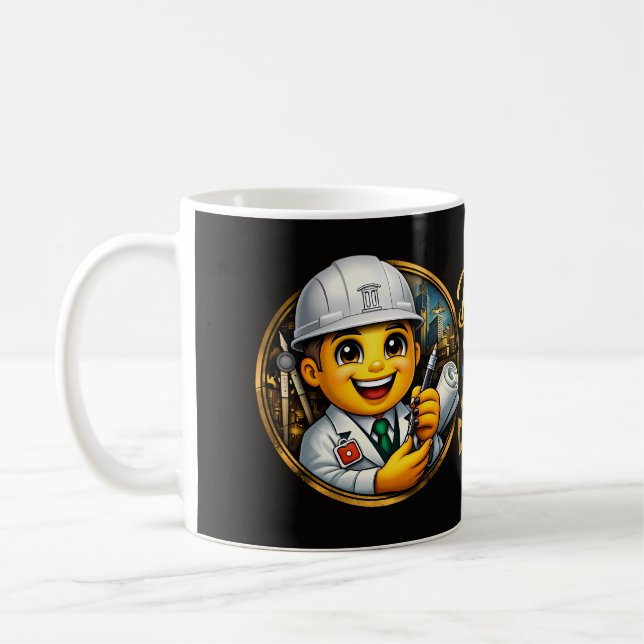 Professionell Arkitekt & Urbanplaner Illustration Kaffemugg (Vänster)