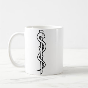 Professionell Asclepius stav Medicinsk Kaffemugg