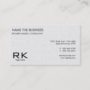 Professionell Attorney för Plain Subtle White Ele Visitkort
