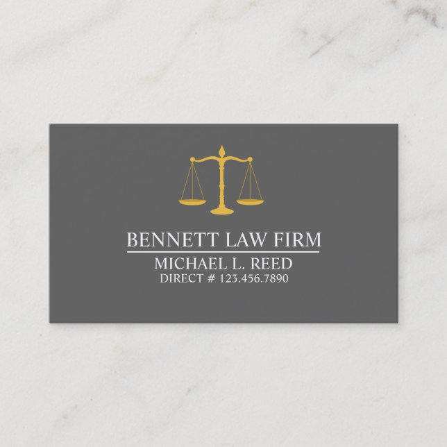 Professionell ATTORNEY, LAGSTIFTNING Visitkort (Framsida)