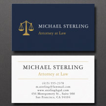 Professionell Attorney Law Firman Navy Blue Guld